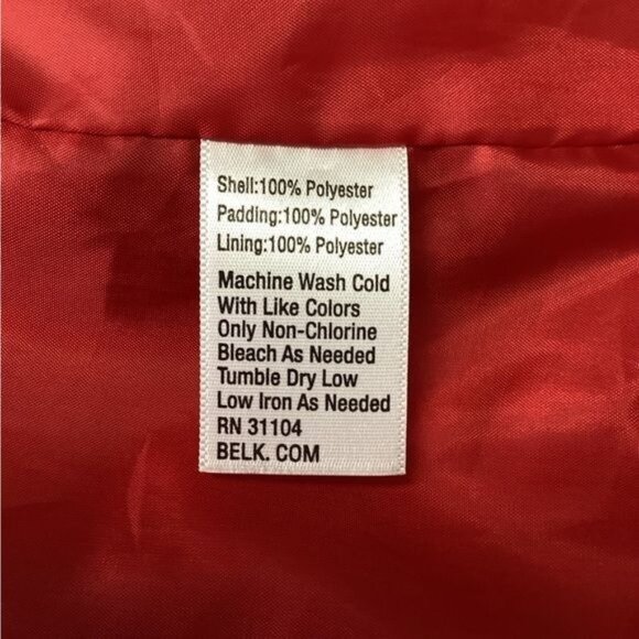 Kim Roger’s Petite Women’s Full Zip Quilted Puffer Vest, Red, size PXL - Picture 6 of 6